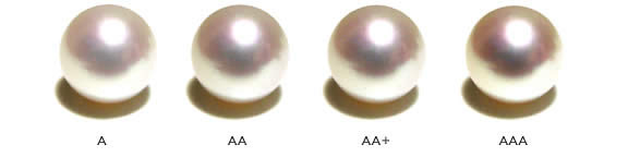 différentes qualités de perles - lustre