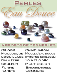 Fiche des perles d'eau douce