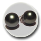 boucles d'oreilles perles noires de TahitiBO09