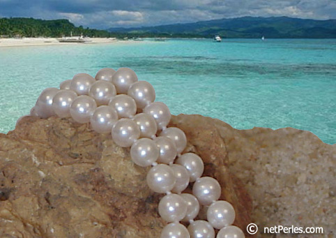 Bijou : collier de perles Eau Douce (ED113) collier de perles Eau Douce