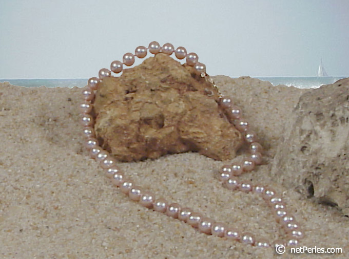 Bijou : collier de perles Eau Douce (ED203) collier de perles Eau Douce