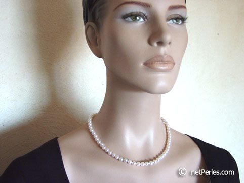 Bijou : collier de perles Akoya (ES02A) collier de perles Akoya