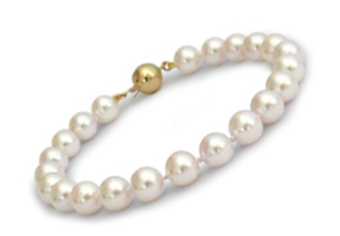 bracelet de perles Akoya